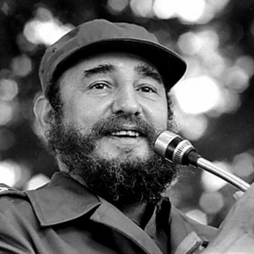 Fidel Castro speaks during visit to Angola